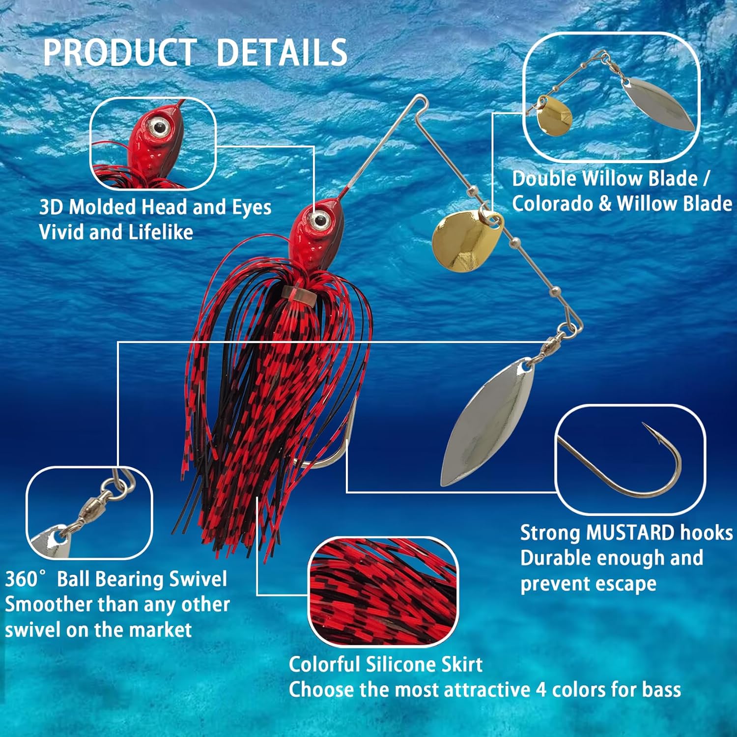 Eupheng Spinner Yem Kaşık Tel  - Fishing Lure Spoon incelemesi ve fiyatı